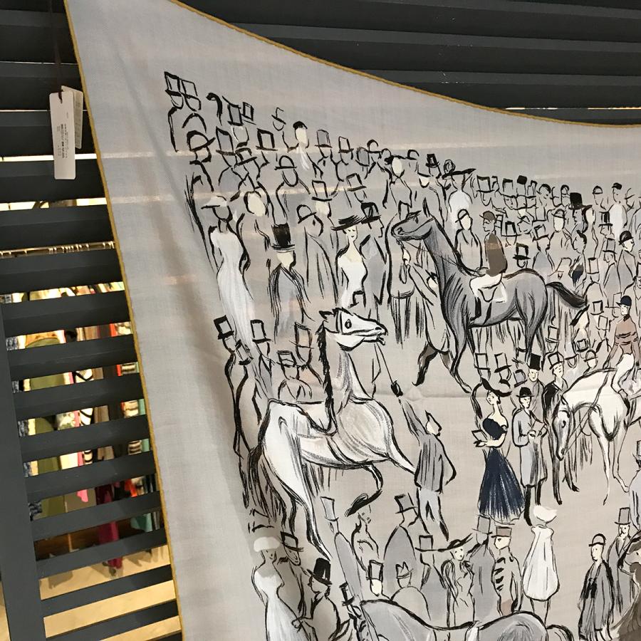 HERMES 【新品同様】エルメス カレジェアン140 パドック グリエタン