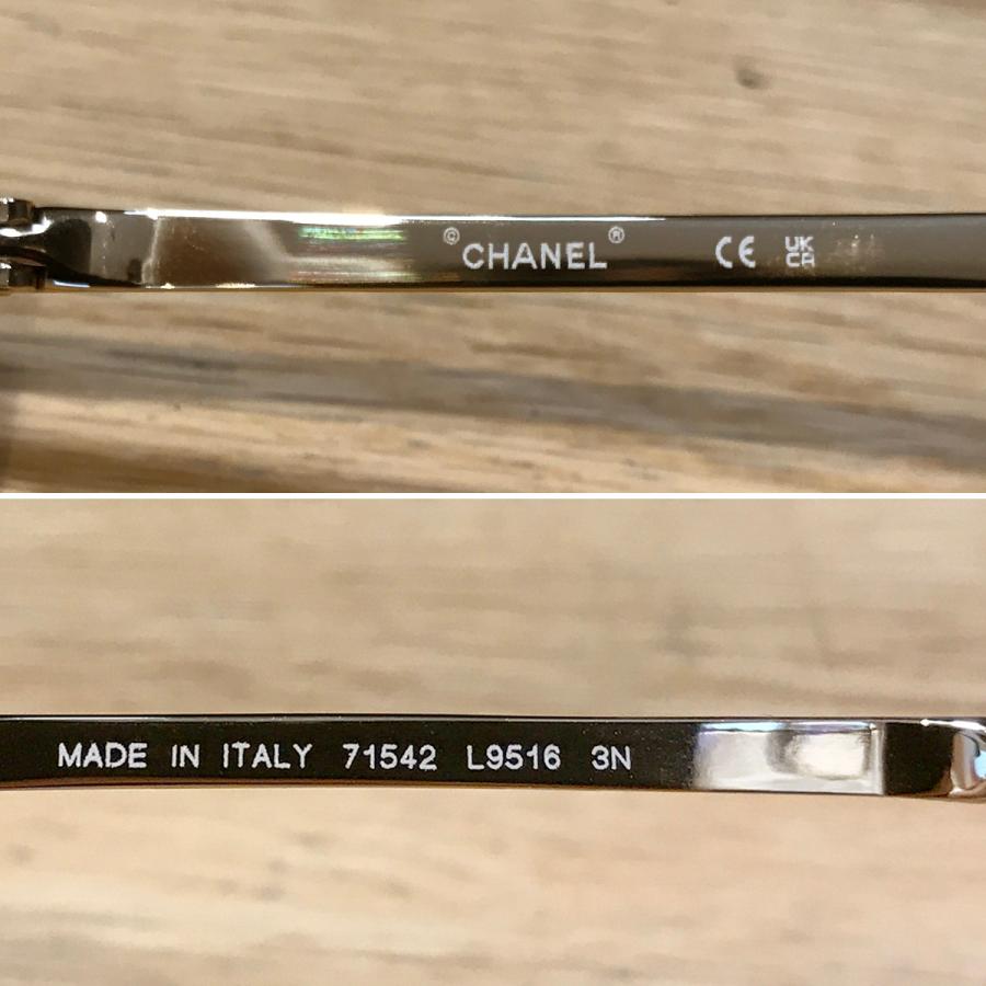 極美品 ケース付 シャネル サングラス ココマーク メタルフレーム ミラーレンズ CHANEL（シャネル） 【新品同様】シャネル ココマーク メタルフレーム