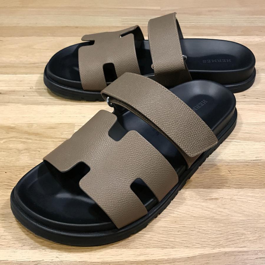 HERMES（エルメス） 【超美品】エルメス サンダル シプレ エトゥープ