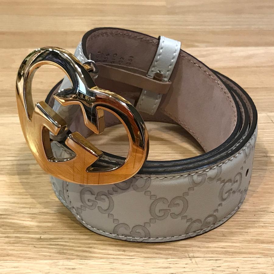 GUCCI グッチ　ベルト　ラブリー　グッチシマ　ハート型バックル GUCCI（グッチ） 【新品同様】グッチ ラブリーハート ベルト