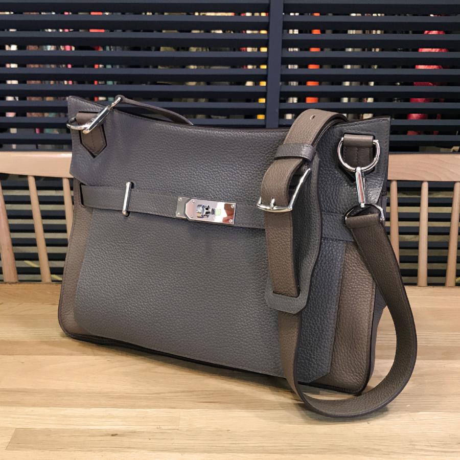 エルメス HERMES 2009年 □M刻印 ジプシエール34 トリヨンクレマンス ショルダーバッグ【中古】 HERMES（エルメス） 【超美品】エルメス ジプシエール34 トリヨン