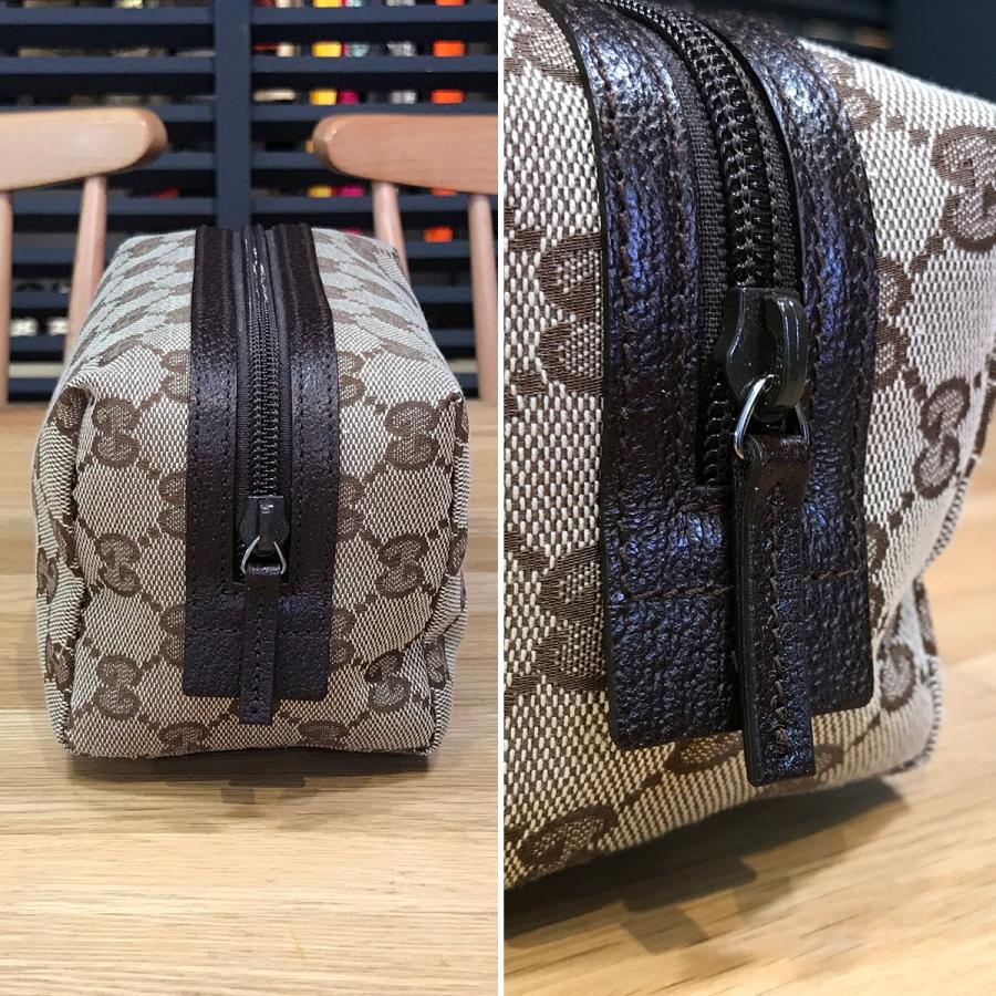 GUCCI（グッチ） 【未使用】グッチ GGキャンバス コスメポーチ 