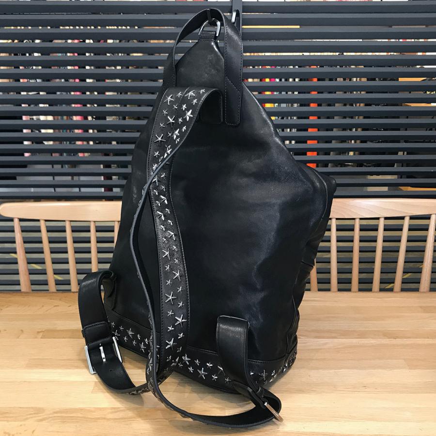 JIMMY CHOO FITZROY リュック バックパック スタッズ ブラック JIMMY CHOO（ジミーチュウ） 【超美品】ジミーチュウ スタースタッズ