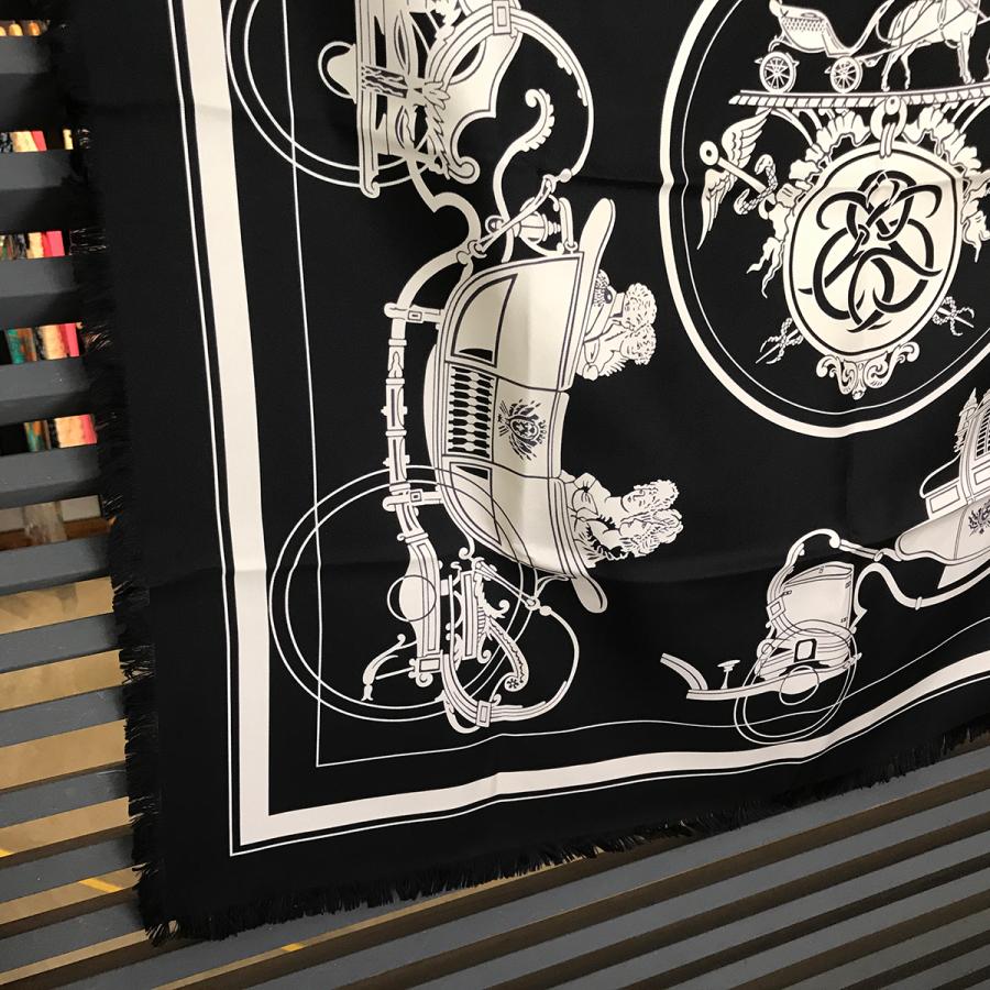 HERMES（エルメス） 【新品未使用】エルメス カレH 80 オム フリンジ