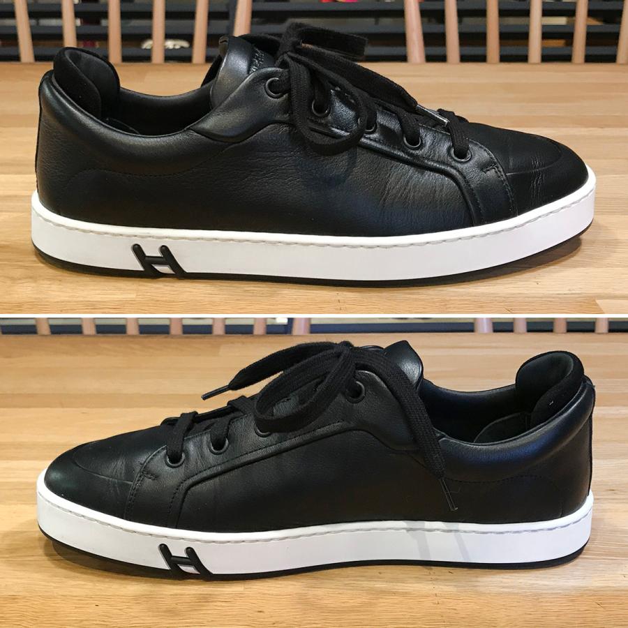 HERMES（エルメス） 【超美品】エルメス スニーカー キッド カーフ
