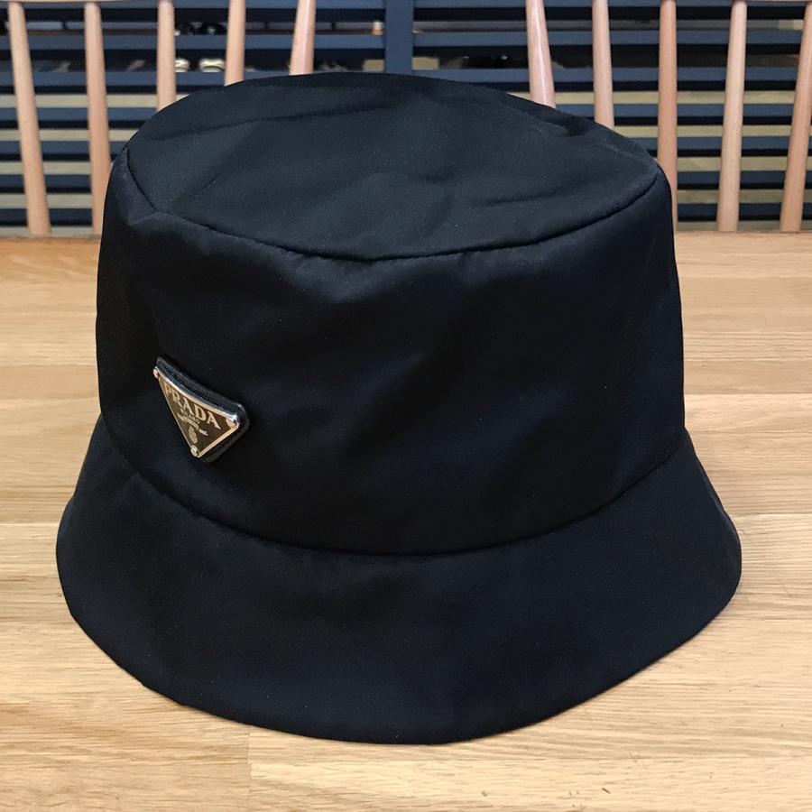 最終価格Prada Re-Nylon バケットハット 黒 アディダス コラボ PRADA（プラダ） 【美品】プラダ Re-Nylon アディダスコラボ バケット