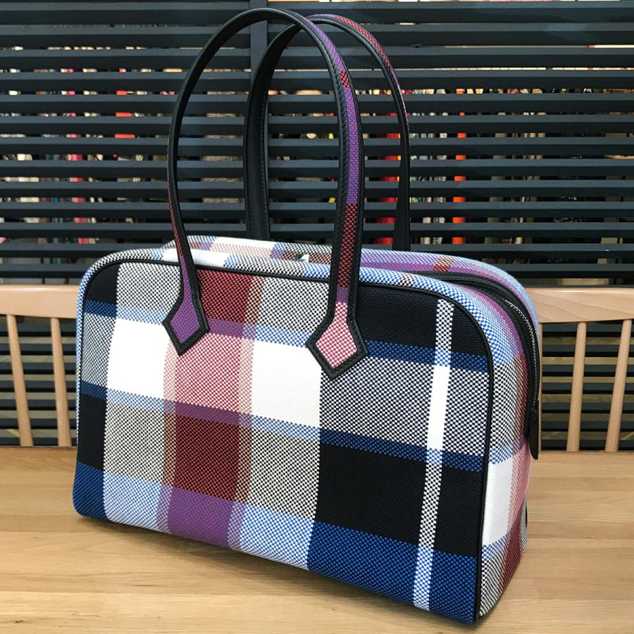 HERMES（エルメス） 【未使用】エルメス ヴィクトリア 35 チェック柄