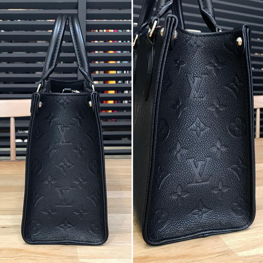 LOUIS VUITTON ルイヴィトン アンプラント オンザゴーPM 2WAYバッグ ハンドバッグ ショルダーバッグ トートバッグ ブラック レザー M45653 ゴールド金具 LOUIS VUITTON（ルイ・ヴィトン） アンプラント オンザゴーPM 2WAY