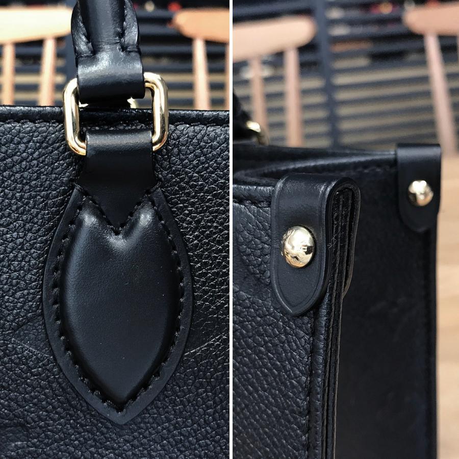 LOUIS VUITTON ルイヴィトン アンプラント オンザゴーPM 2WAYバッグ ハンドバッグ ショルダーバッグ トートバッグ ブラック レザー M45653 ゴールド金具 LOUIS VUITTON（ルイ・ヴィトン） 【新品同様】ルイヴィトン アン