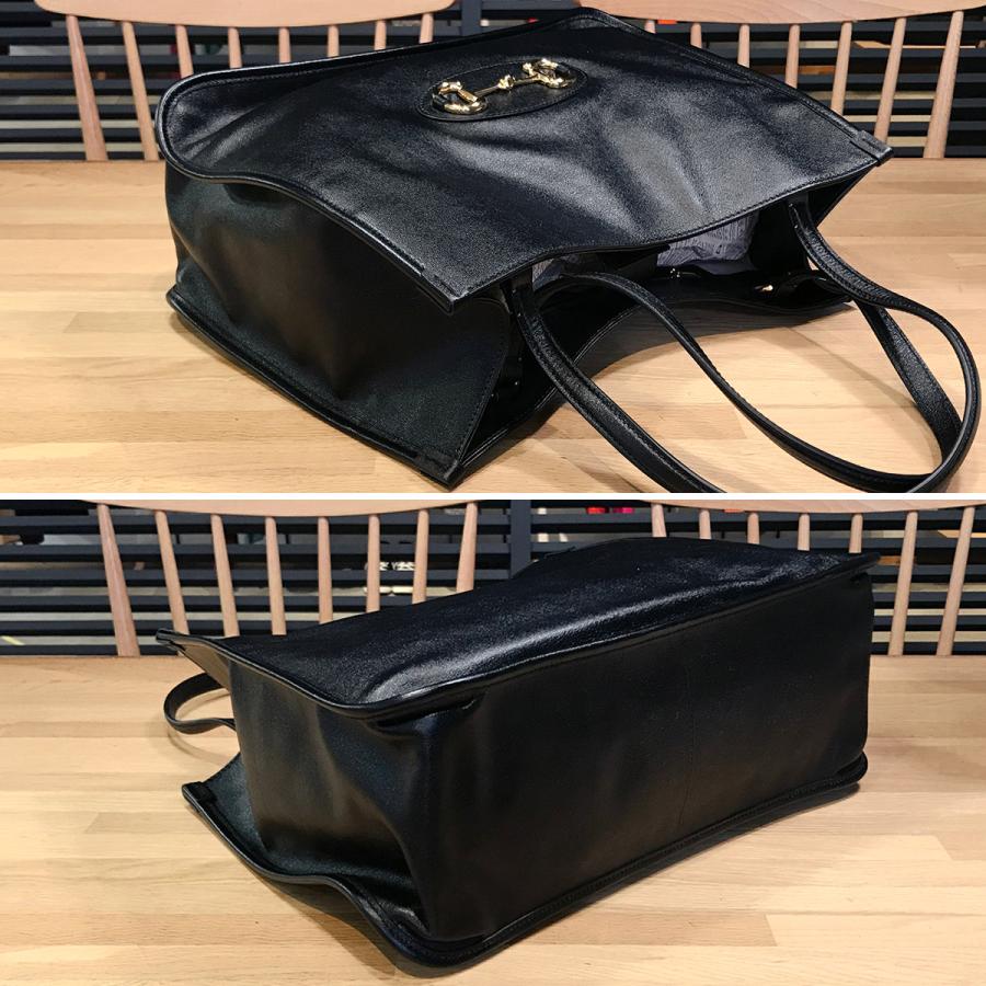 美品　GUCCI グッチ　ホースビット　レザートート　ブラック　黒 GUCCI（グッチ） 【超美品】グッチ ホースビット トートバッグ レザー