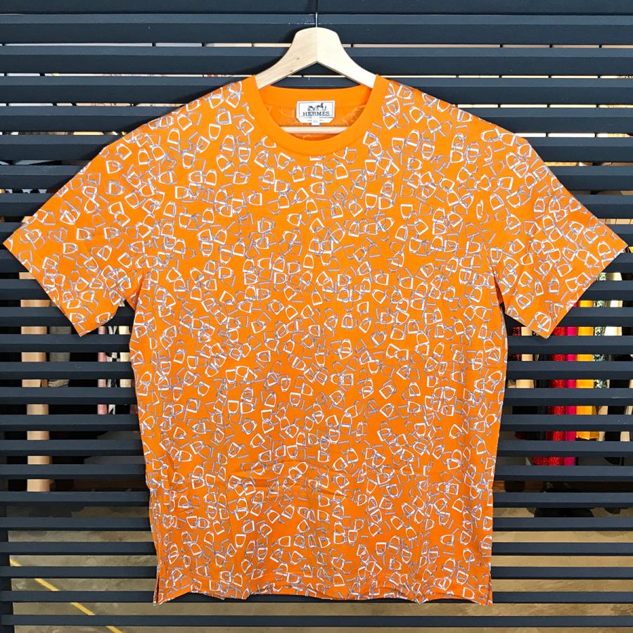 HERMES（エルメス） 【未使用】エルメス エトリエ 鐙 総柄 半袖Tシャツ 