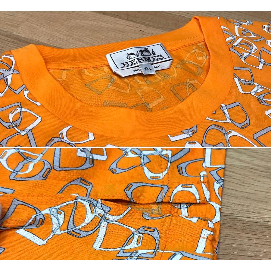 HERMES（エルメス） 【未使用】エルメス エトリエ 鐙 総柄 半袖Tシャツ 