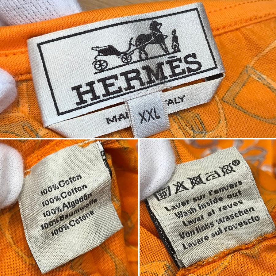 HERMES（エルメス） 【未使用】エルメス エトリエ 鐙 総柄 半袖Tシャツ