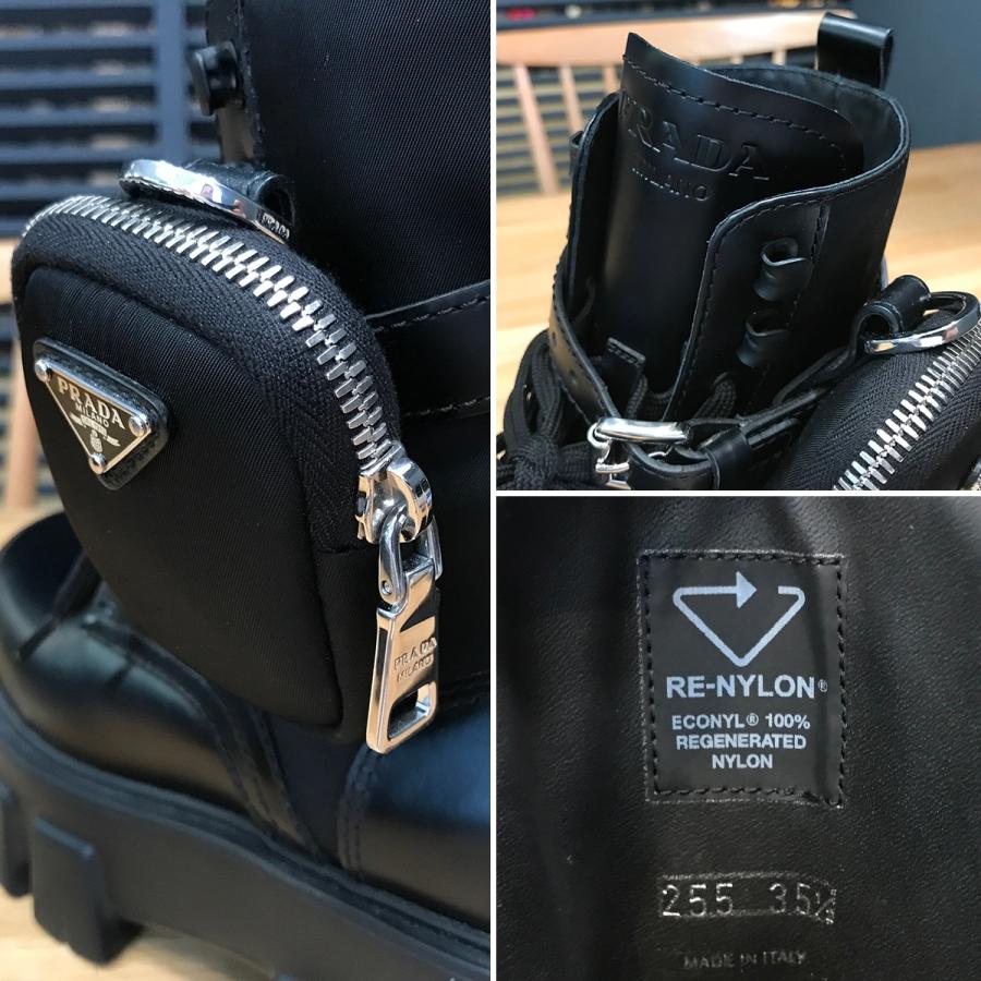 PRADA（プラダ） 【美品】プラダ モノリス コンバットブーツ レザー