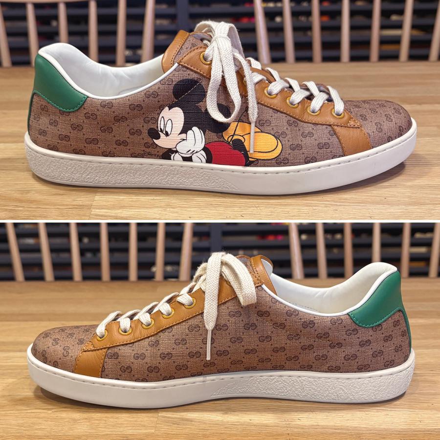 【極美品】グッチ ラウンドファスナー GGスプリーム ディズニー ミッキーマウス GUCCI（グッチ） 【美品】グッチ GG柄 ディズニーコラボ ミッキー