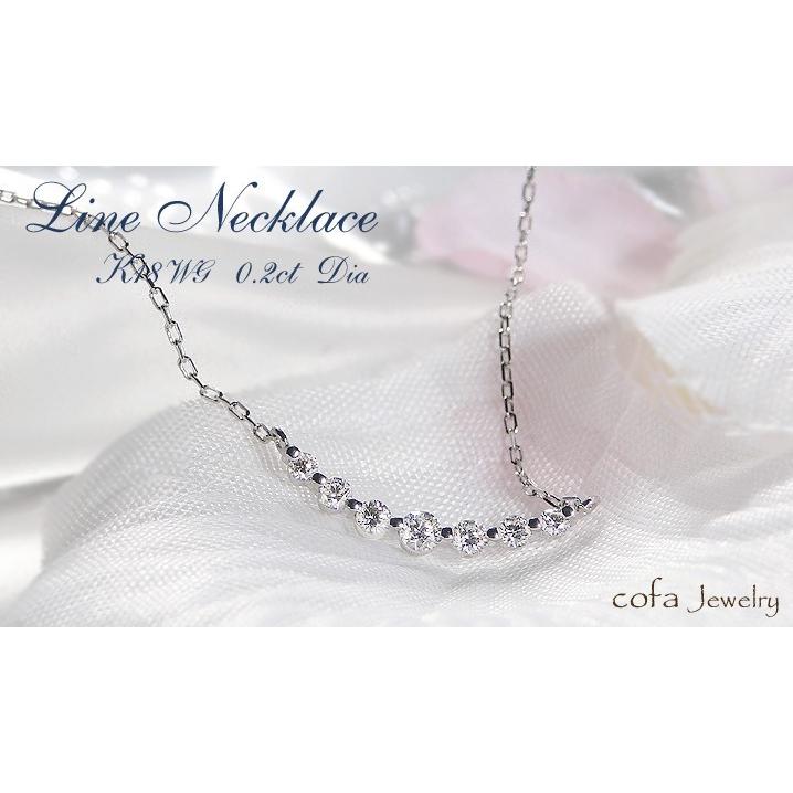 ダイヤモンド ペンダントネックレス 0.20ct H-SIクラス K18 WG / YG PG 