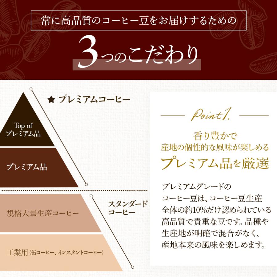 コーヒー豆 単一銘柄×3種類セット ／注文後に焙煎、ブレンド無し 150g