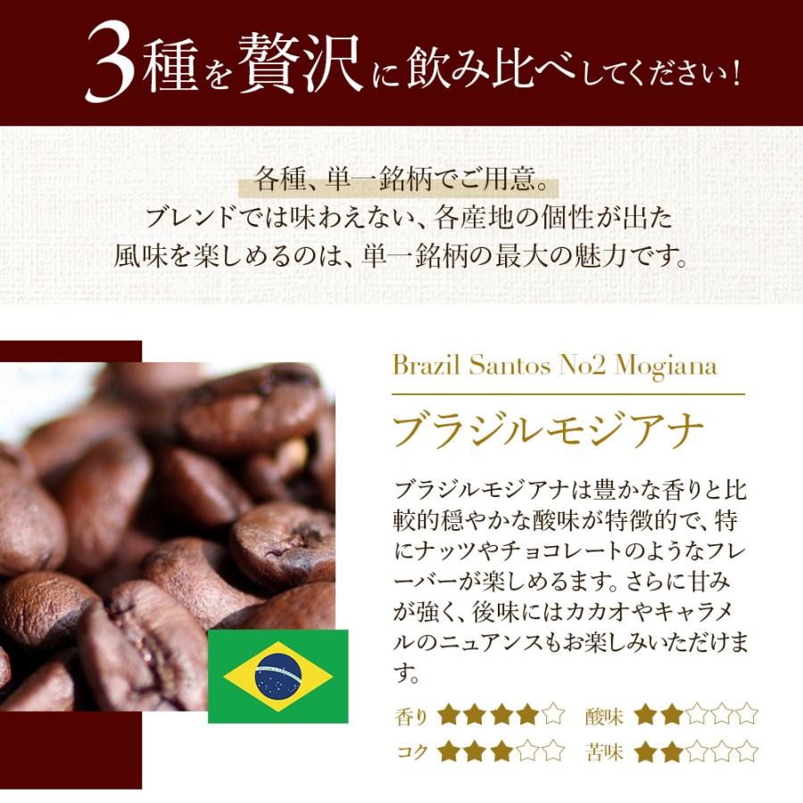 本格的 焙煎 コーヒー豆 高品質 ３か国プレミアムグレードセット 単一銘柄 |  | 07