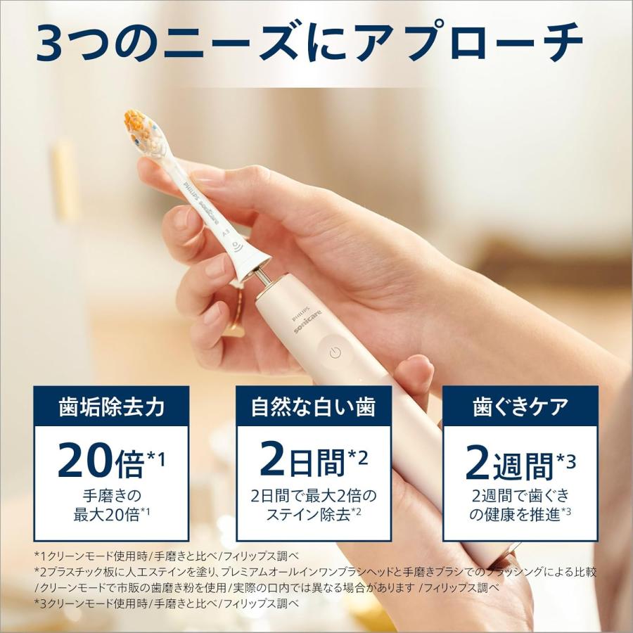 フィリップス 替えブラシ ソニッケアー プレミアムオールインワンブラシヘッド・レギュラー (5本) 正規品 A3 HX9095/96 ブラック  HX9095/67 ホワイト | Philips | 02
