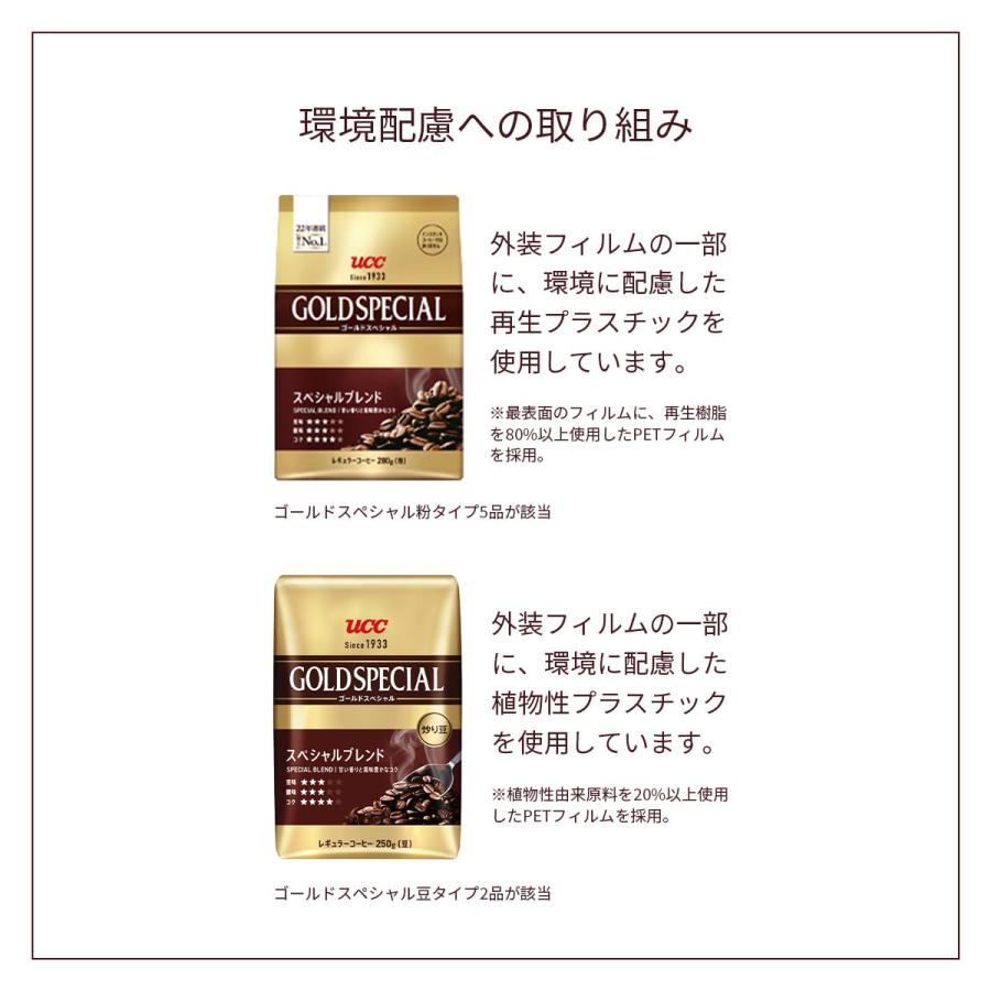 UCC ゴールドスペシャル (GOLD SPECIAL) まろやかブレンド SAP レギュラーコーヒー(粉) 280g｜coffeestyleucc｜10