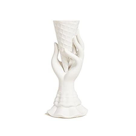 【特別送料無料！】 Jonathan Adler レディース I Scream Vase US サイズ: One Size カラー: ホワイト好評販売中 花瓶、花器