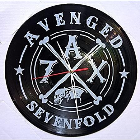 上品な Vinyl Wall Clock Avenged Sevenfold Decorative Designed Modern Vinyl Record 好評販売中 掛け時計、壁掛け時計