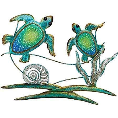 売れ筋がひ！ Turtle Sea Double 12352 Gift & Art Regal Decor Blue好評販売中 Décor, Wall レリーフ、アート