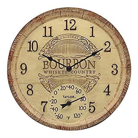【正規品質保証】 Resin Poly 14" 92693T Products Precision Taylor Bourbon T好評販売中 with Clock Barrel 掛け時計、壁掛け時計