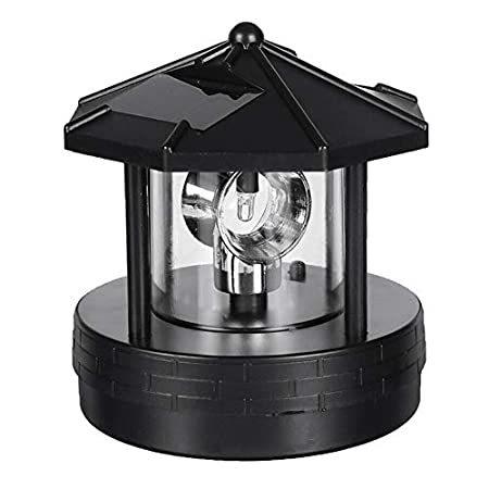 割引セット Led 屋外照明 Solar Powered Lighthouse 360 ソーラー Au Degree Rotating Lamp Waterproof Statue