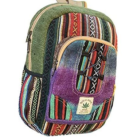 【在庫僅少】 Unique Tie Dye Mini Hemp Backpack Small Back Pack Hippie Bag Pack Festival 好評販売中 その他PCサプライ、アクセサリー