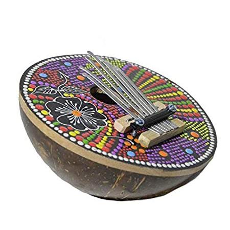割引価格 Kalimba Thumb Piano Mbira 7 keys Coconut Shell Musical Instrument Beginner 好評販売中 その他楽器、手芸、コレクション