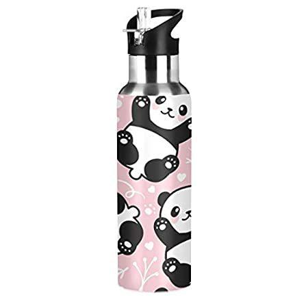 超安い Pink Cute Baofu Panda Leakproo好評販売中 Steel Stainless Insulated Acuum Bottle Water 水筒
