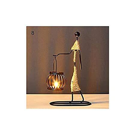 【当店限定販売】 Rxan Metal Candle Holder Abstract Character Candlestick Decorative Handmade好評販売中 キャンドルホルダー