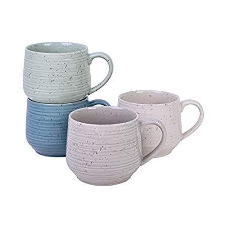 特価 Mugs, Coffee Stoneware Blend Artist's Siterra Sango Assorted of　好評販売中 (Set Colors カップ、ソーサー