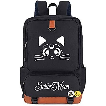 激安商品 Moon Sailor Anime Roffatide Luna Luminou好評販売中 Backpack Printed Usagi Tsukino Cat ノートパソコンバッグ、ケース