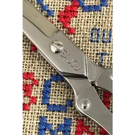 フランス製　サジュー手芸ハサミ　折りたたみハサミ　レザーケース付き　RED　９．６cm【サジュー正規代理店　株式会社コフレ】_2
