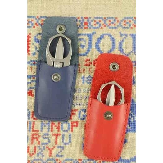 フランス製　サジュー手芸ハサミ　折りたたみハサミ　レザーケース付き　RED　９．６cm【サジュー正規代理店　株式会社コフレ】_5