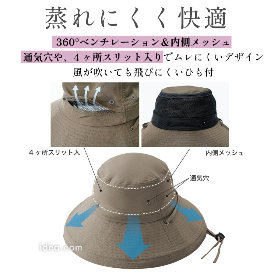 【希少】D&Gハット　デッドストック ‼︎ マルチカラー葉柄ハットつば広タイプ COGIT（コジット） UVハット レディース つば広 サファリハット UV
