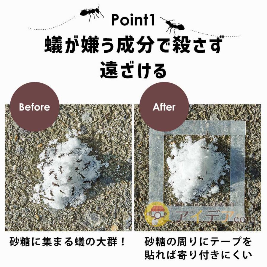 あり避け 虫除け 蟻対策 蟻が来ない アリ対策 日本製 蟻イヤイヤテープ コジット 「メール便」 | COGIT | 03