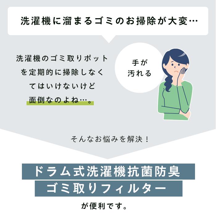 ドラム式洗濯機 フィルター 20枚入り  糸くず ホコリ ゴミ取り ドラム式濯機抗菌防臭ゴミ取りフィルター 「メール便」 コジット | COGIT | 01