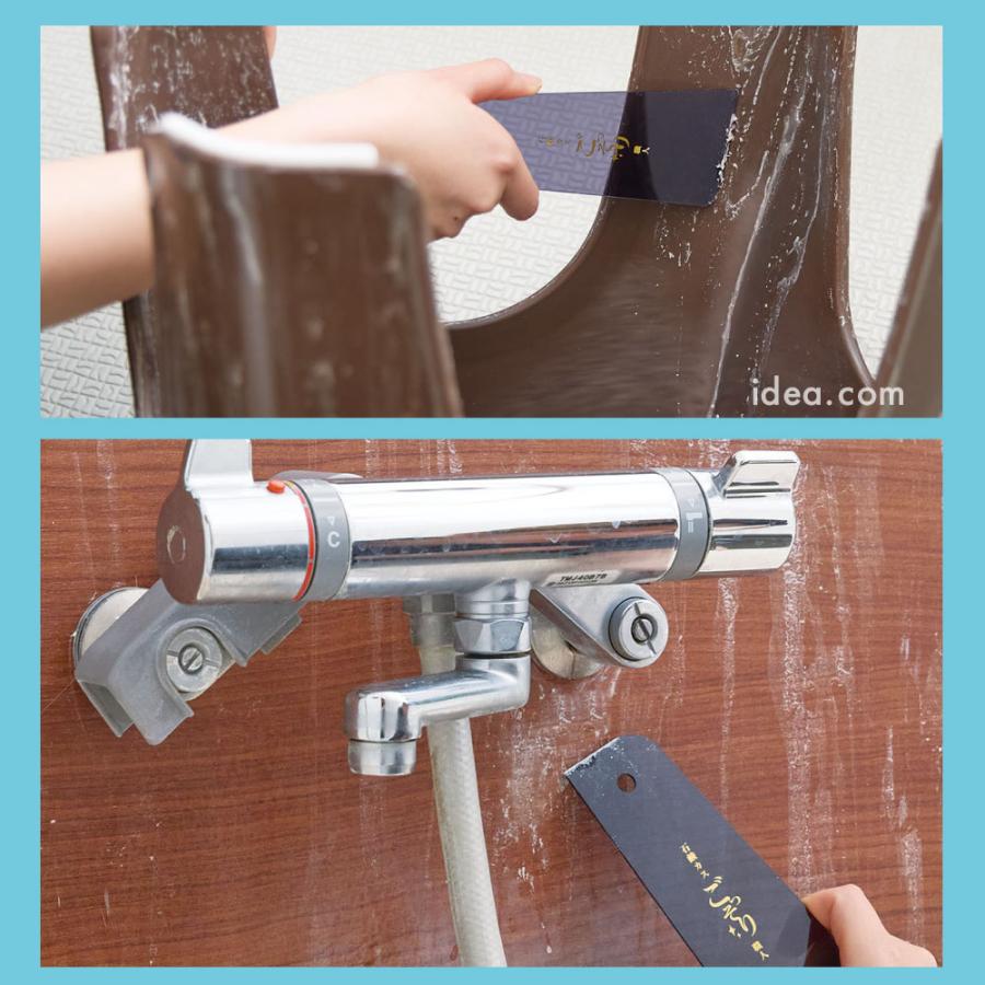 石鹸カスのお掃除グッズ 浴室 バスルーム 風呂イス 桶 汚れ 石鹸カスごっそりすき間職人 コジット【メール便】 | COGIT | 07