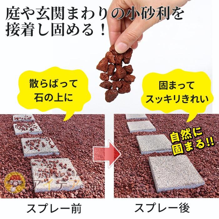 スプレー 砂利を固める 庭の手入れ 滑り止め 小石 玄関 花壇 小砂利散らばらな石スプレー コジット 便利 キレイの雑貨アイデア Com 通販 Yahoo ショッピング