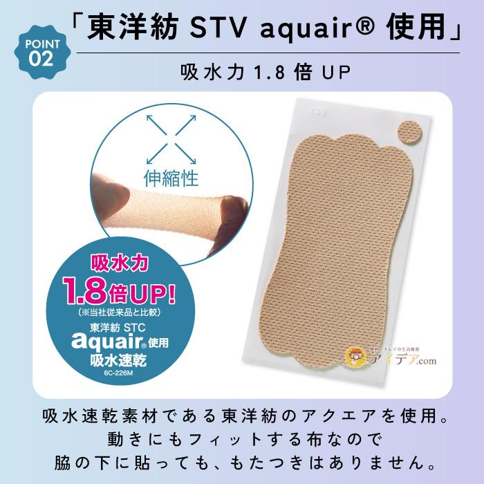 脇汗 シート 直貼り 消臭効果 汗じみ防止 サラフィッティ ソフトエアリー10枚入」 「メール便」 コジット | COGIT | 04