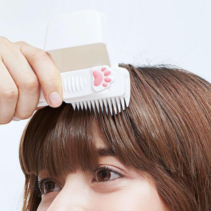 ヘアカット セルフカット 前髪 すきブラシ にゃんと簡単 前髪キャット コジット 便利 キレイの雑貨アイデア Com 通販 Yahoo ショッピング