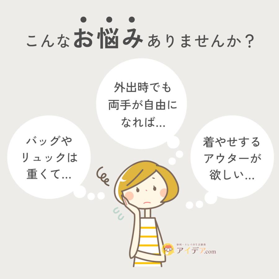 ベスト レディース 着やせ ポケット付 8個 多機能 バッグいらず 8ポケット手ぶら着やせベスト 送料無料 「メール便」 | COGIT | 05