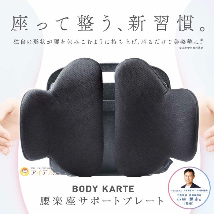 腰の負担を軽減 イス クッション 背もたれ 腰 姿勢 ボディカルテ 腰