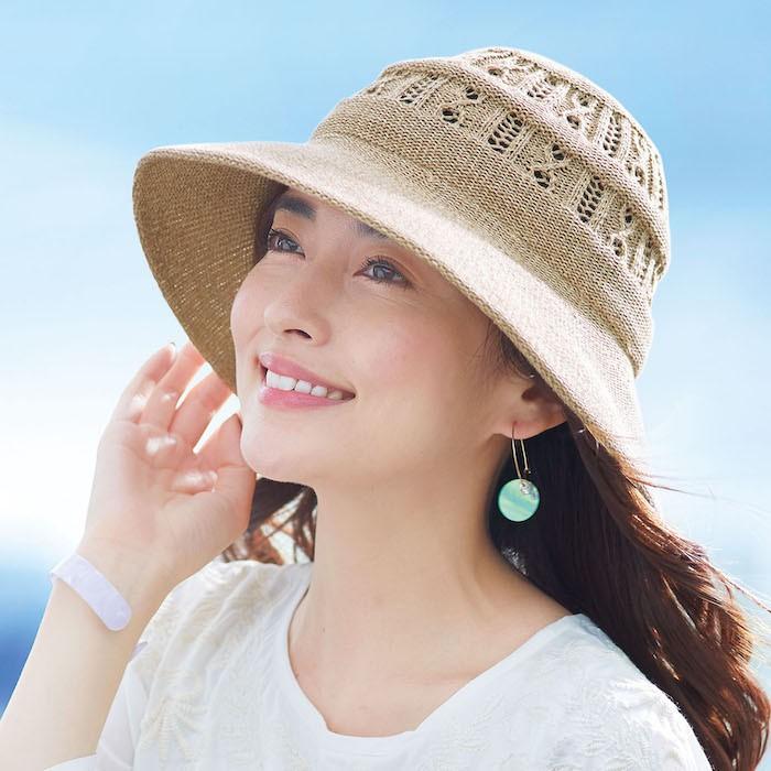 帽子 ハット レディース 紫外線対策 UV 綿 日本製 シワになりにくいUVコットン帽子  コジット 送料無料｜cogit｜11