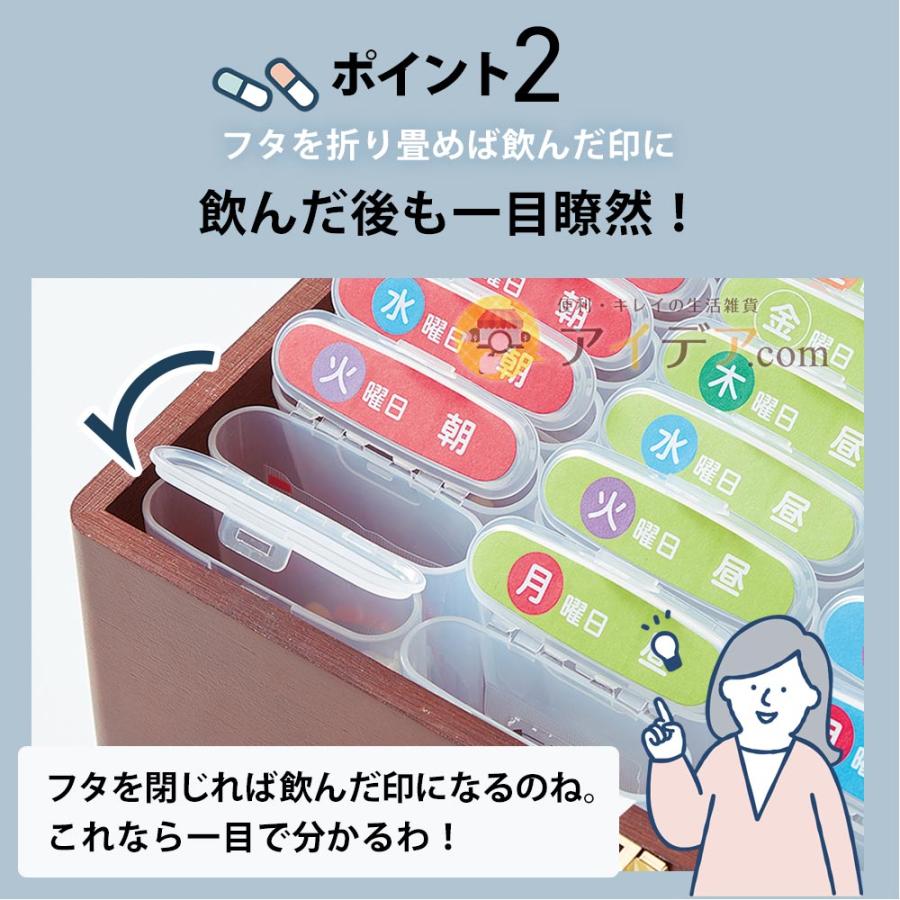 COGIT（コジット） 飲み忘れ防止お薬ケース 薬入れ 1週間分 収納
