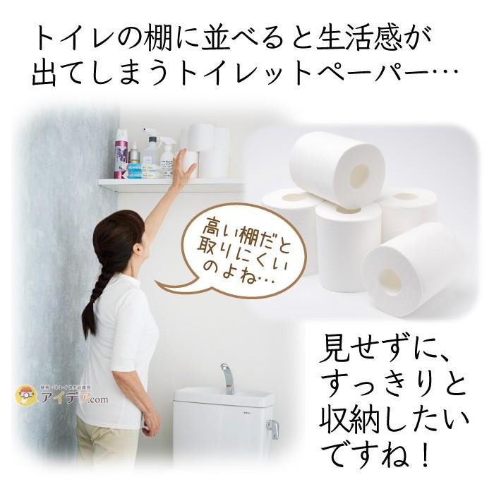 トイレットペーパー収納 棚のないトイレ 掃除道具入れ ふた付き らくらくトイレットペーパー収納ケース レザー調 コジット 便利 キレイの雑貨アイデア Com 通販 Yahoo ショッピング