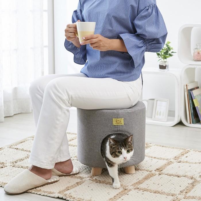 椅子 ペットハウス イス ペット用 家 遊び場 猫 犬 イヌ ネコ 小動物 座れるキャットハウス コジット a 便利 キレイの雑貨アイデア Com 通販 Yahoo ショッピング